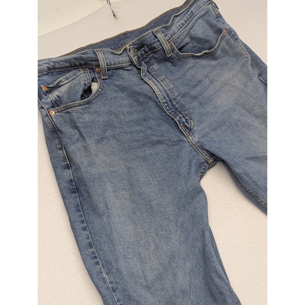 Levis 505 Regular Fit Straight Leg Blue Denim Jeans Mens 36x34 00505-2669